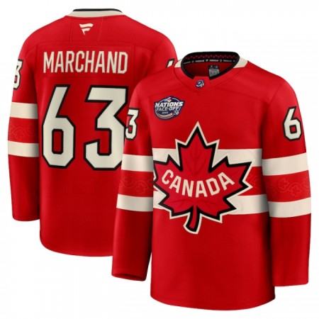 Maillot de Hockey Canada 4 Nations Face Off 2025 Fanatics Premium Brad Marchand Rouge - Homme